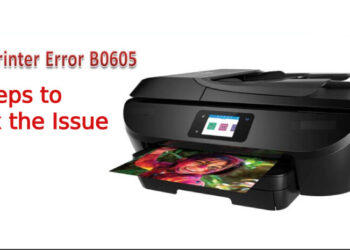 HP printer error B0605